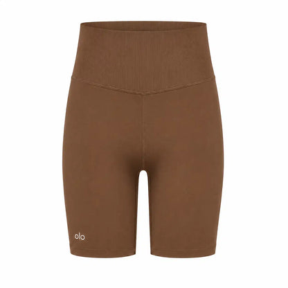 High-Waist Logo Biker Shorts