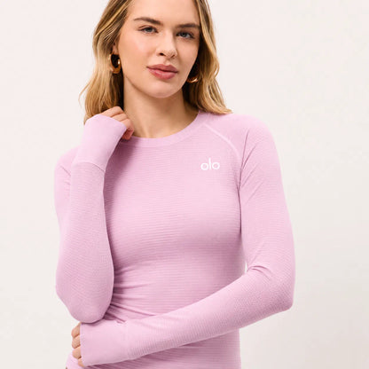 Textured Long-Sleeve Training Top