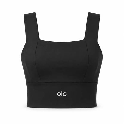 Square-Neck Longline Sports Bra