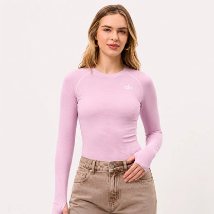 Textured Long-Sleeve Training Top
