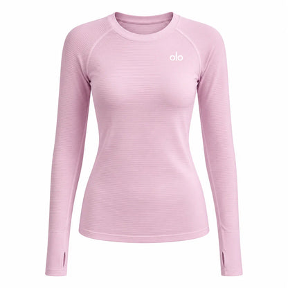 Textured Long-Sleeve Training Top