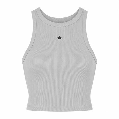 Ribbed Cropped Tank Top