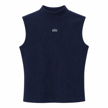 Sleeveless Mock-Neck Training Top