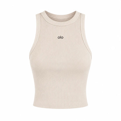 Ribbed Cropped Tank Top
