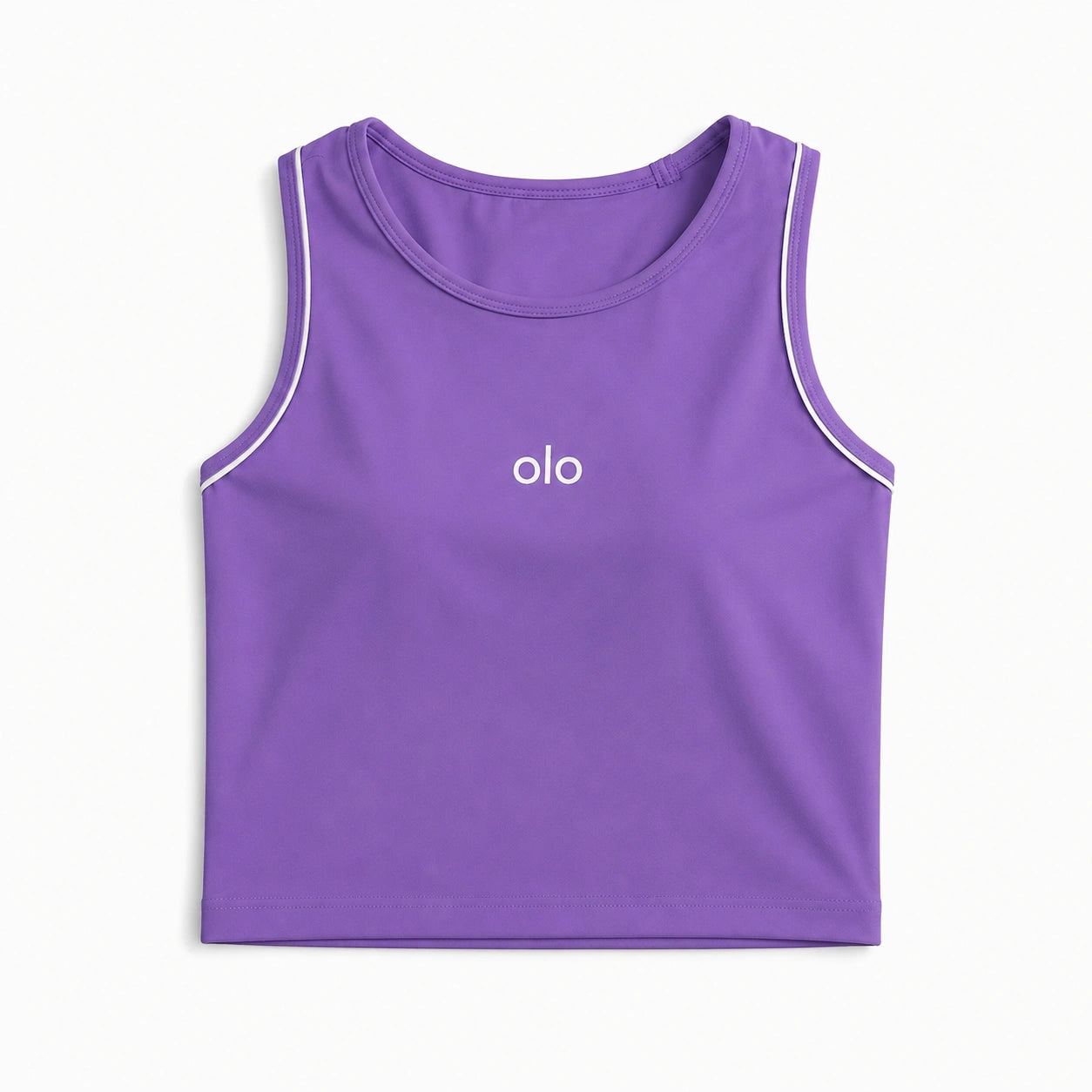 Piped Cropped Tank Top