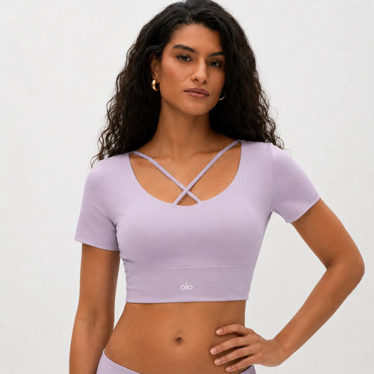 Crisscross Back Crop Top