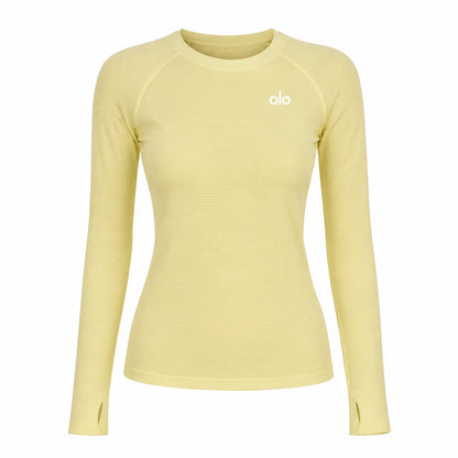 Textured Long-Sleeve Training Top