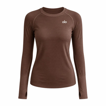 Textured Long-Sleeve Training Top