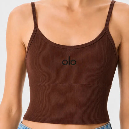 Ribbed Cami Sports Bra