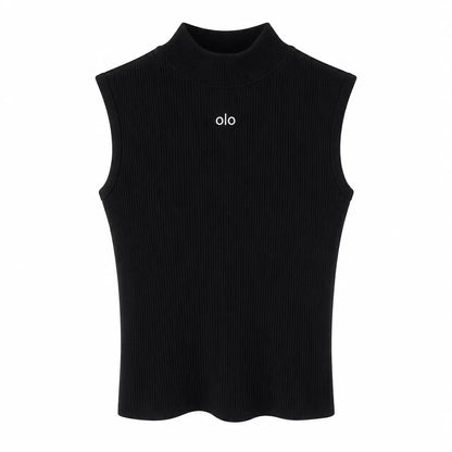 Sleeveless Mock-Neck Training Top