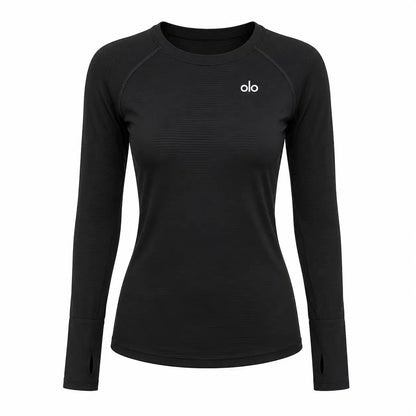 Textured Long-Sleeve Training Top