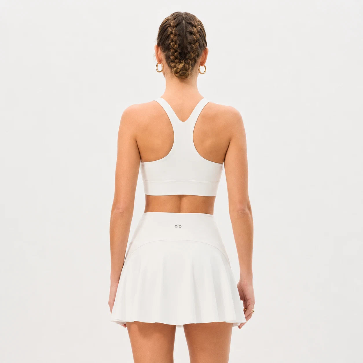 High-Waist Pleated Skort