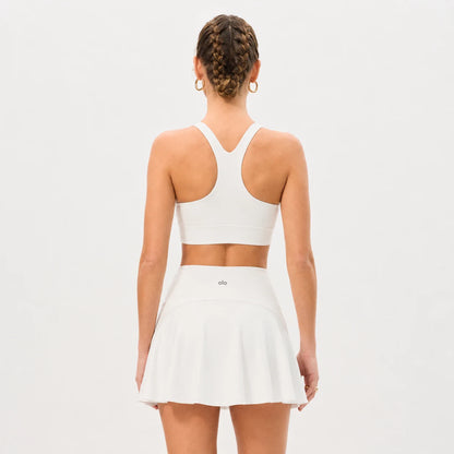 High-Waist Pleated Skort