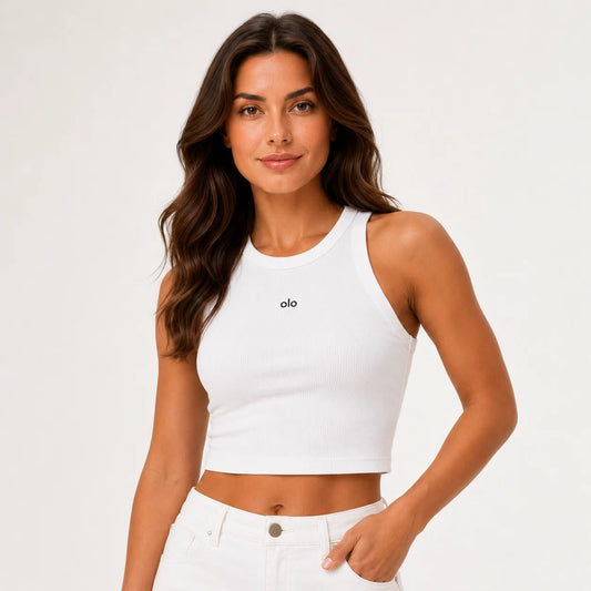 Ribbed Cropped Tank Top