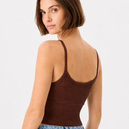 Ribbed Cami Sports Bra