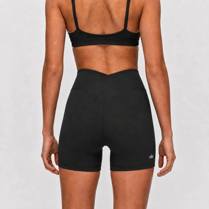 Crossover-Waist Active Shorts