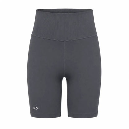 High-Waist Logo Biker Shorts