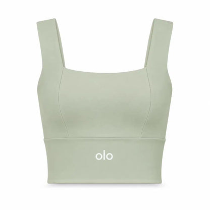 Square-Neck Longline Sports Bra